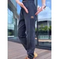 thumbnail image 2 of Pantalones vaqueros para hombre, pantalones vaqueros ajustados para hombre con bolsillos, pantalones empalmados, casuales, de talla grande, estilo Y2k, vintage, primavera y otoño, estilo coreano, holg, 2 of 5