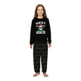 thumbnail image 4 of Family Matching Christmas Pajamas Santa's Favorite Goalie Hockey Theme, Sizes NB to 6XL with Pet Outfit, 4 of 7