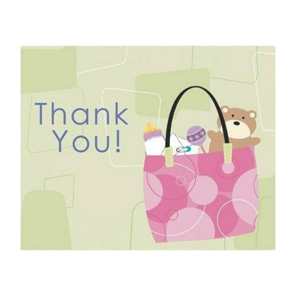 Party America Baby Shower Thank You Notes, 8ct