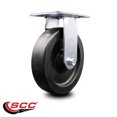 thumbnail image 2 of 8 Inch Heavy Duty Top Plate Polyolefin Rigid Caster with Ball Bearing SCC, 2 of 2