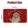 Christmas Door Mat 31 X 19 Inch Snowman and Santa Claus Doormat Indoor
