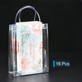 thumbnail image 4 of Uxcell 16 Paquete de Bolsas de Regalo Transparentes, 9" x 6.7" x 2.8" Bolsa de Tote de Plástico Reutilizable, 4 of 7
