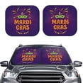 thumbnail image 2 of Naloa Mardi Gras2 2 Piece Foldable Car Sun Shades, Car Windshield Sunshade, Front Window Sunshade for Car, Truck, SUV - Large, 2 of 7