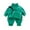 Green, variant on LYMAYTER Kids Unisex Tracksuit Outfit 2PCS Boys Girls Cotton Zipper Jacket Tops + Spring Fall Sweat Pants Set for 1-5 Years
