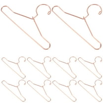 Toyvian 10Pcs Dollhouse Miniature Accessories Organizing Doll Closet Rose Gold