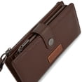 thumbnail image 5 of Wrangler Womens Wallet Small Rfid Blocking Wristlet Wallets Cute Bifold Ladies Wallet with Zipper Pocket, Coffee, 5 of 6