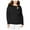 Black - black, variant on I.N.C Womens Twist-Front Pullover Sweater, Black, Plus Size, 1X