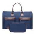thumbnail image 1 of Bolsa de lona para ropa, bolsa de viaje de negocios, portátil, con compartimento para zapatos, bolso de hombro para hombre, bolsa de mano para ropa, Azul oscuro, 1 of 8
