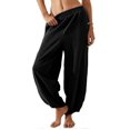 thumbnail image 1 of Women's Loose Casual Comfort Elastic Waistband Wide Leg Pants White XXL, 1 of 4
