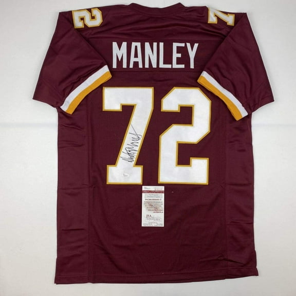 Autographed/Signed Dexter Manley Washington Burgundy Football Jersey JSA COA