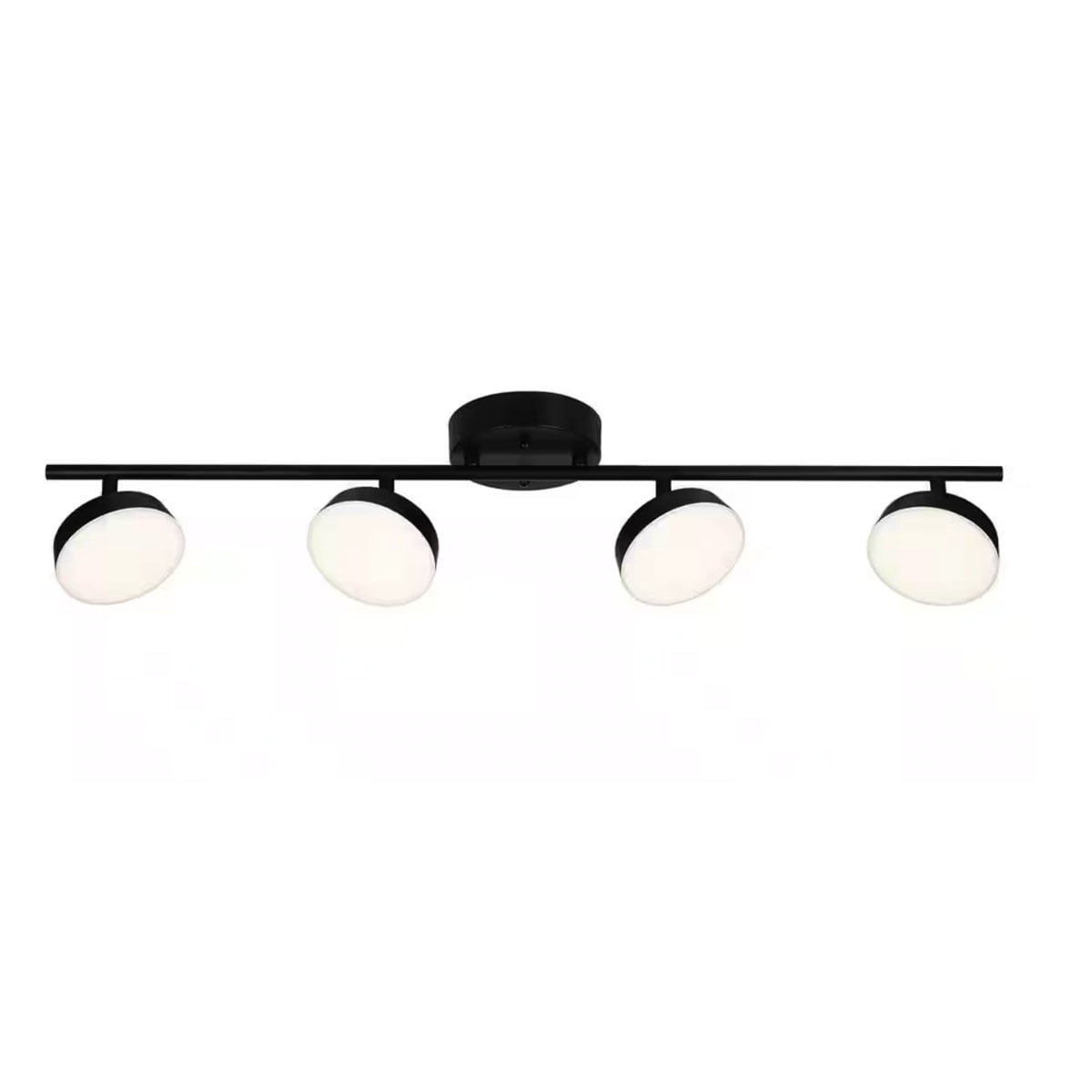 Ceybo — 4-Lights Black Integrated LED Fixed Track Lighting Kit