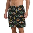 thumbnail image 2 of Logiee Wasp Cockchafer Butterfly Print Mens Swim Trunks Quick Dry Board Shorts,Breathable Hawaii Beach Shorts Swimwear Bathing Suits-XX-Large, 2 of 6