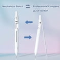 thumbnail image 3 of Piece of Compass Pen, Dual-purpose Tool for Drawing and Writing,Office and Study Stationery Pink, 3 of 6