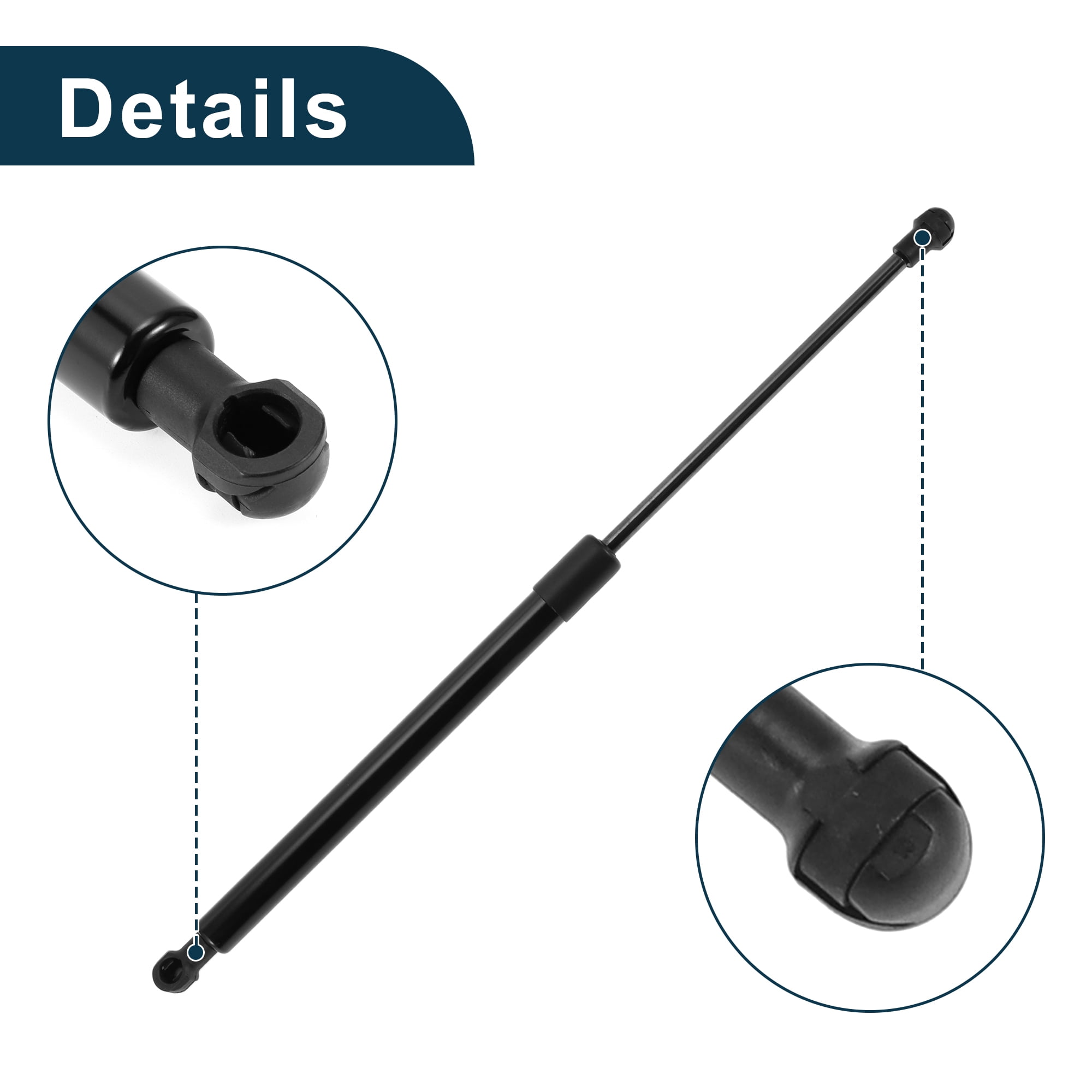 Unique Bargains 2Pcs Lift Supports for Toyota Yaris 2006-2011 Hatchback with Rear Wiper