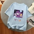 thumbnail image 3 of Sanrio Kuromi Multicolor Graphic T Shirts Girl Kawaii Clothes Y2k Top Aesthetic Harajuku Summer Oversized T Shirt Women Clothes, 3 of 22