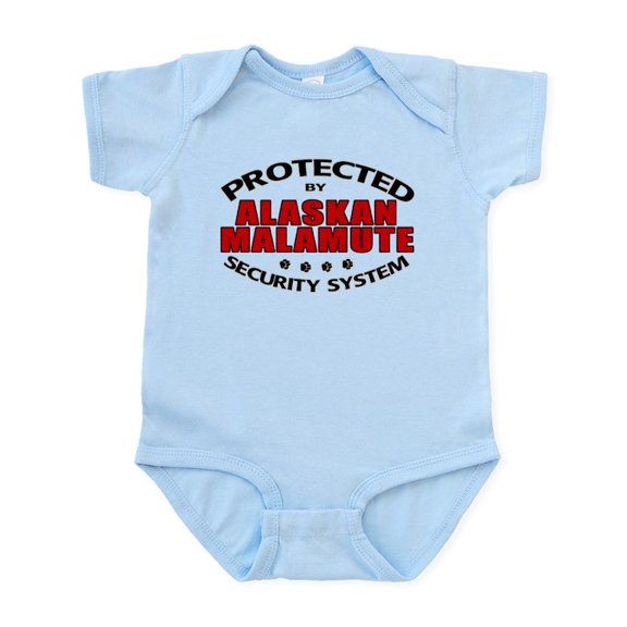 CafePress - Alaskan Malamute Security Infant Bodysuit - Baby Light Bodysuit, Size Newborn - 24 Months