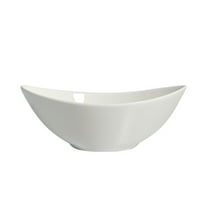BESTYASH Elegant Ingot Dish Bowl White Ceramic 1Pcs