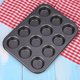 thumbnail image 3 of Juego de 1 molde para muffins de acero al carbono antiadherente negro (M) Sailing Electrónica, 3 of 5