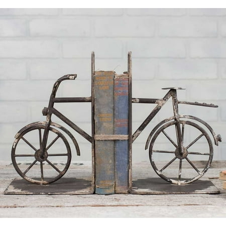 Distressed Bicycle Bookends
