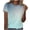 Blue#3, variant on Women's Crewneck Short Sleeve Gradient Ombre T-Shirt Soft Polyester Spandex Blend Casual Loose Fit Top Light Yellow to Cream Color Transition Tee for Daily Wear, Summer Outfits, Street Style