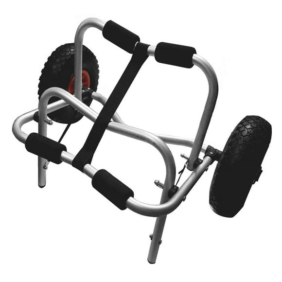 Carevas 80KG Loading Capacity Foldable Kayak Trolley Energy-saving Two-wheeled Carrier Cart for Kayak Canoe Boat