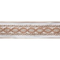 thumbnail image 1 of Gold Sequin Floral Ivory Wired Ribbon, 2.5 in. x 5 yard, 1 of 1