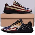 thumbnail image 3 of Beagle American flag Patriot Shoes Sneakers Black Size 3.5, 3 of 7
