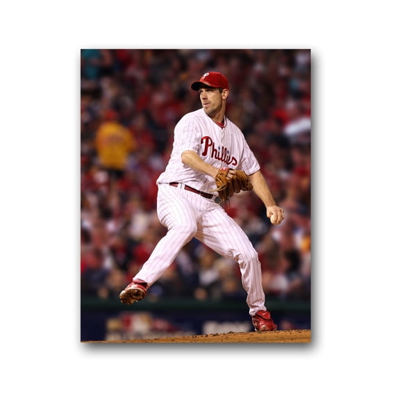 MLB Player Canvas Art - Size: 8 x 10 MLB Player: Philadelphia Phillies Cliff Lee