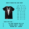 thumbnail image 3 of Men's Funny Tuxedo T-Shirt Black Black W Red Rose, Small, 3 of 5