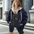 thumbnail image 3 of SCRAWLGOD Galaxy Women's Zip Up Hoodie Oversized Zipper Sweatshirts for Women Long Sleeve Zip Hoodies for Women Trendy Breathable Women Hooded Zip Up Jacket Size XS for Biking, 3 of 7