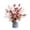 Bean Paste Color, variant on COM1950s Artificial Flowers Bouquet With Vase, Faux Silk Peony for Home Decor, Realistic Fake Roses Arrangement for Table Centerpiece Wedding Party Gift