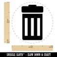 thumbnail image 2 of Garbage Trash Can Self-Inking Rubber Stamp Ink Stamper - Purple Ink - Mini 1/2 Inch, 2 of 7