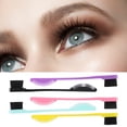 thumbnail image 4 of Yajisi 5pcs Dual Edge Brush Comb 2 In 1 Edge Control Hairline Eyebrow Makeup Brush Tool Set, Double Sided Edge Brush for Smooth Hair Grooming and Eyebrow Trimming, 7.1 inches / 18 cm, Black, 4 of 10