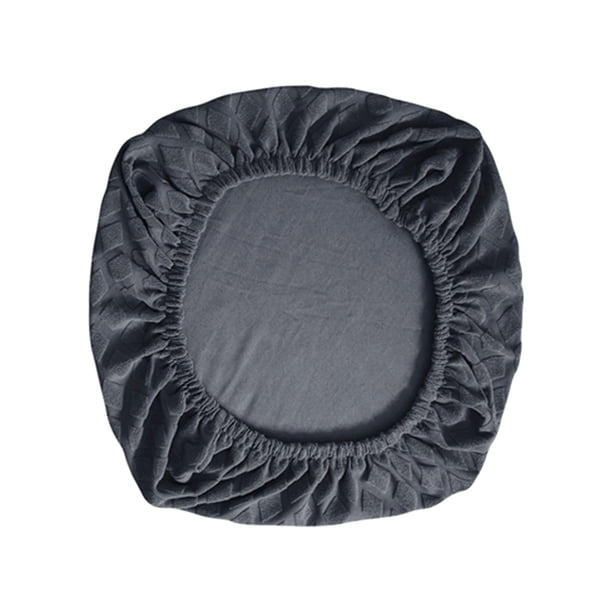 Fundas extraíbles para silla de computadora Fundas para asiento de silla giratoria Cómodas y elásticas Gris oscuro
