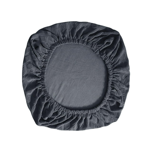 Elastic Computer Chair Slipcovers ,Stretchable Universal Comfort Rotating Chair Dark Gray