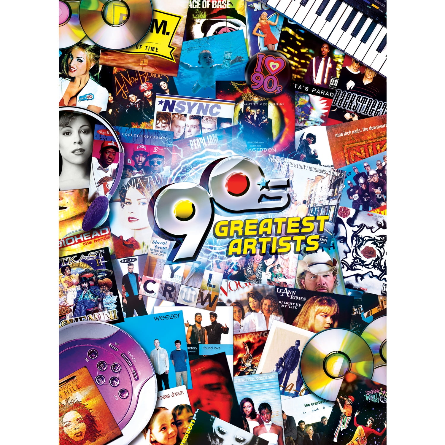 MasterPieces Puzzle Bundle - The 90's 3-Pack 500 Piece Jigsaw Puzzles
