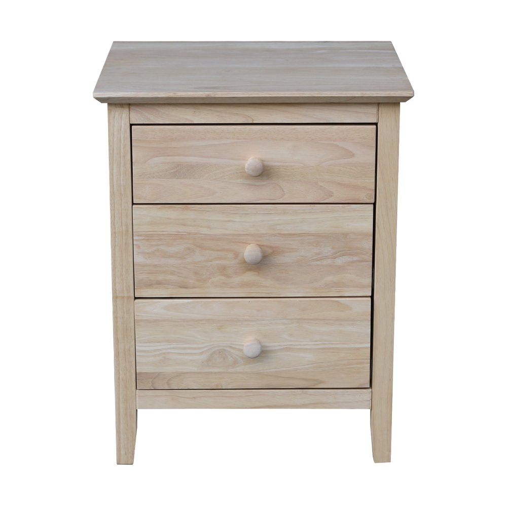 International Concepts 3Drawer Nightstand