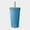 Foggy Blue, variant on Reusable Silicone Straw Cup and Tumbler, 16oz