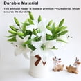 thumbnail image 3 of Billuyoard 5X flor artificial planta falsa decoración de la boda exquisito arreglo multiusos adorno jardín al aire libre blanco Type2 NO2, 3 of 6
