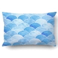 thumbnail image 1 of BOSDECO watercolor scales pattern Pillowcase Throw Pillow Cover Case 20x30 inches, 1 of 2