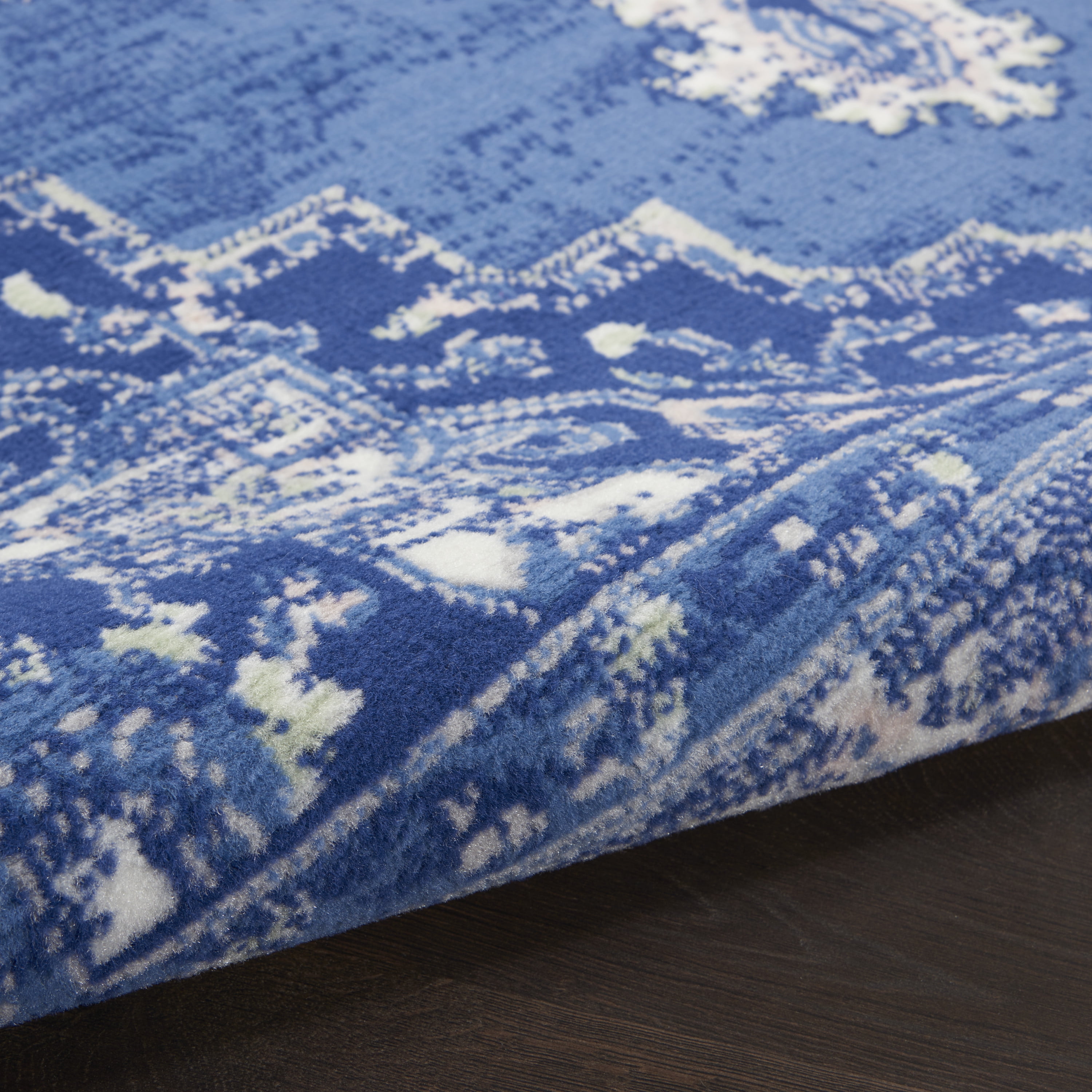 Nourison Whimsicle Persian Farmhouse Navy 4' x 6' Area Rug, (4' x 6')