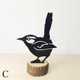 thumbnail image 1 of Estatua de de pájaros realistas, escultura artística de pájaros, arte de de pájaros para patio trasero, valla, decoración de jardín C Baoblaze Estatua de siluetas de aves, 1 of 8