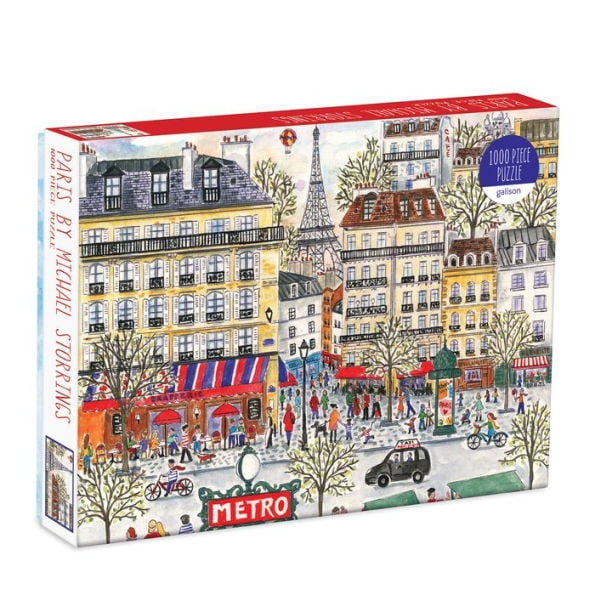 Galison Michael Storrings Christmas Market 1000 Piece Jigsaw Puzzle 20” x 27”