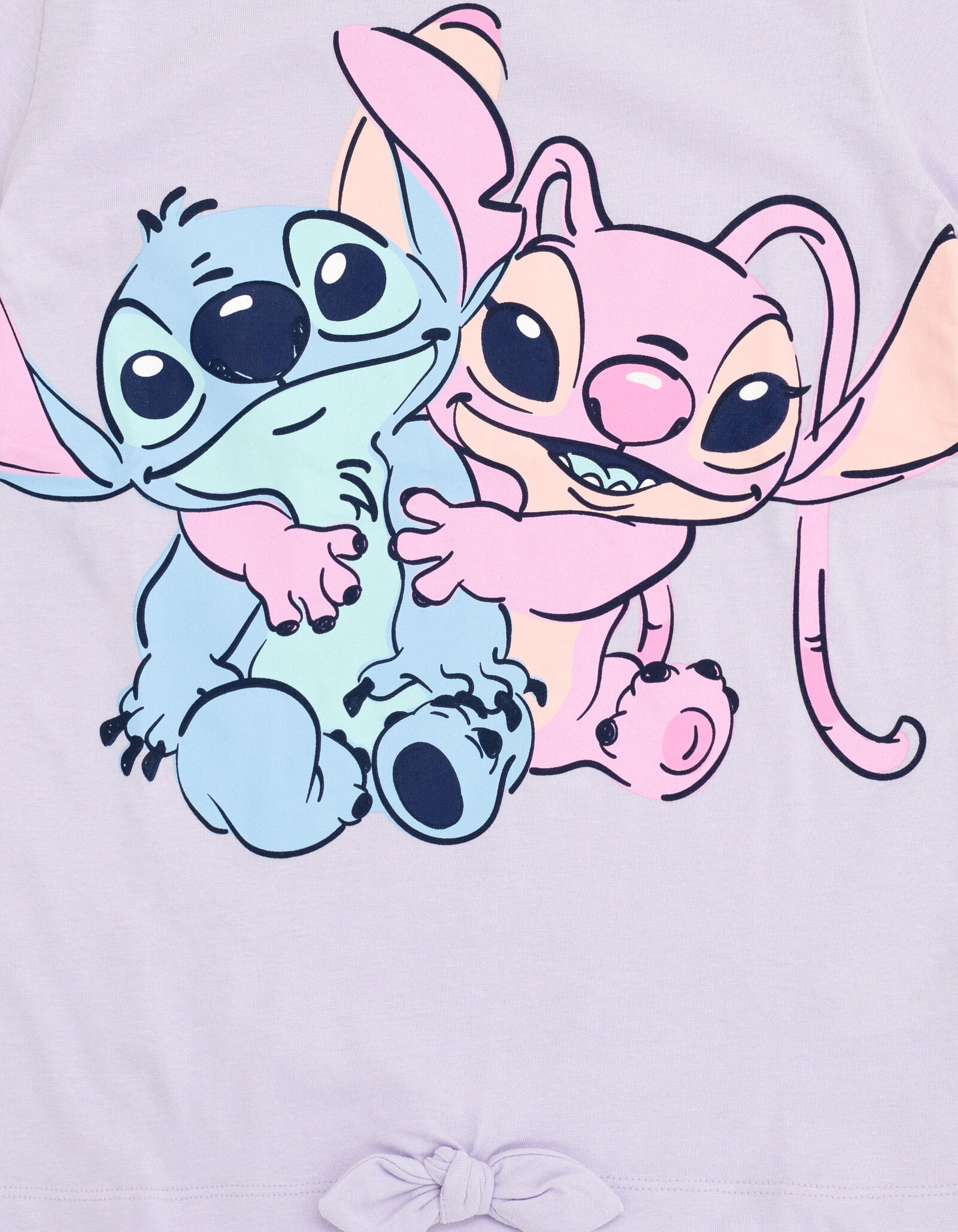 Disney Lilo & Stitch Angel T-Shirt and Chambray Shorts Outfit Set Little Kid to Big Kid
