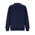 thumbnail image 5 of ClodeEU Women's Zip Up Jackets ,Long Sleeve Bomber Jacket ,Casual Outwear with Pockets Navy,Womens Plus XXL, 5 of 6