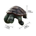 thumbnail image 3 of Small Simulation Animal Mini Turtle Tortoise Micro Landscape Decoration Resin Figure Doll for Fairy Garden Bonsai New, 3 of 3