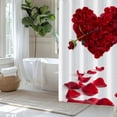 thumbnail image 4 of Valentines Shower Curtain, 70.87x70.87 inch Heart Shower Curtain, Bathroom Shower Curtain, Valentine Bathroom Decor, Love Shower Curtain, Home Bath Decor, Festive Shower Curtain, 4 of 5