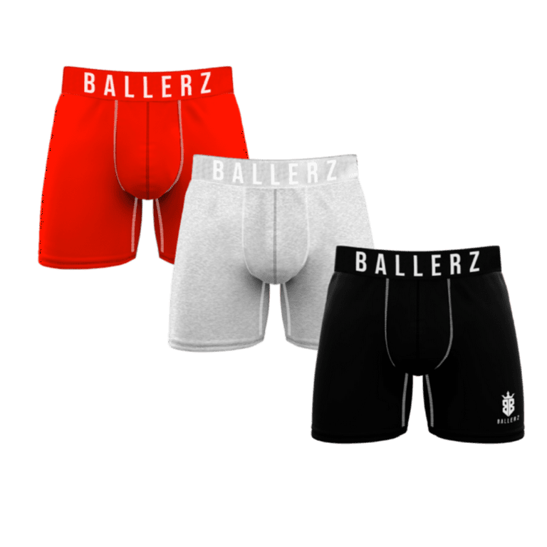 Ballerz No Fly Ball Hammock Underwear for Men, 3 Pack, Anti Chafing Men's  Boxer Briefs with Pouch for Balls and Support