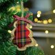 thumbnail image 5 of Adornos rústicos del árbol de navidad, decoraciones de calcetines, arpillera, país de Navidad Afortunado Sencillez, 5 of 5