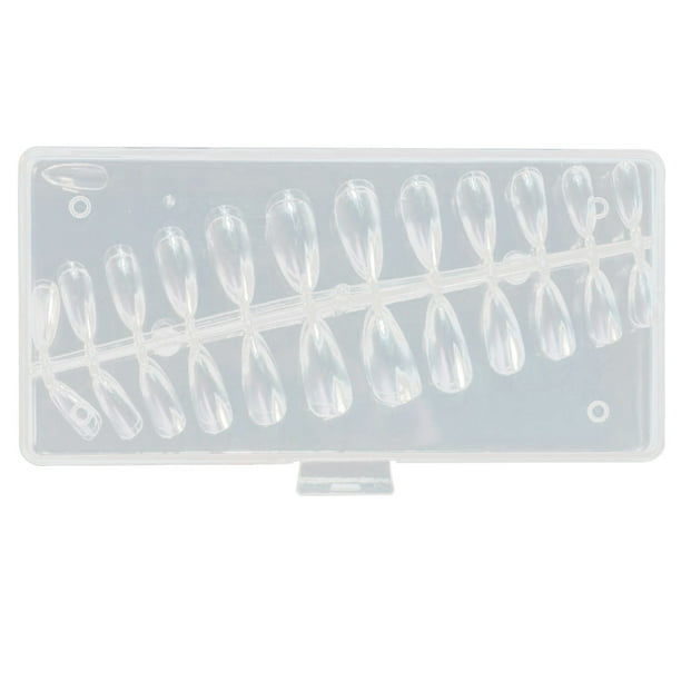 Uñas 120 Piezas Tubo De Agua Transparente Uñas Uñas Transparente Cobertura Total Presionado En Las Uñas Para DIY Uñas Práctica De Salón De Uñas